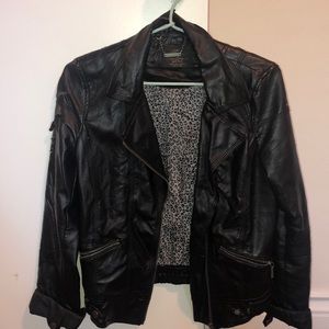 Zara Black Leather Jacket